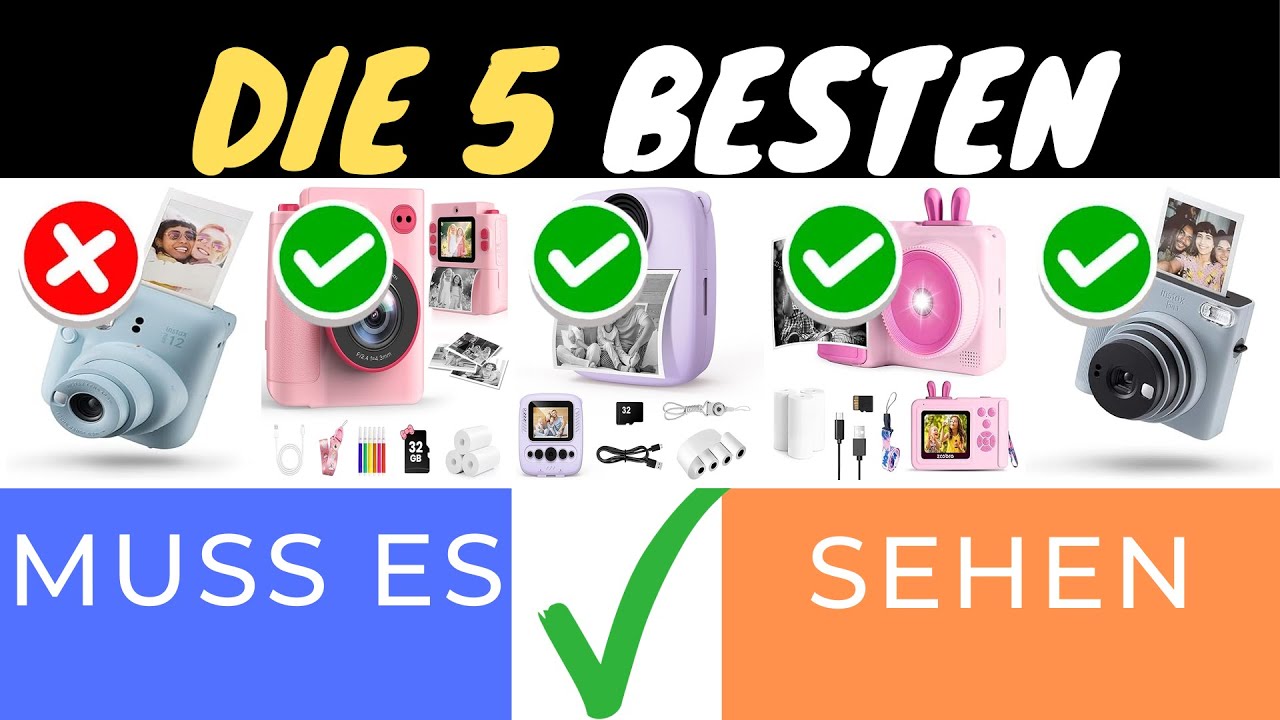 DIE BESTEN SOFORTBILDKAMERAS 2025 📸✨ | TOP MODELLS F&Uuml;R JEDEN ANLASS!