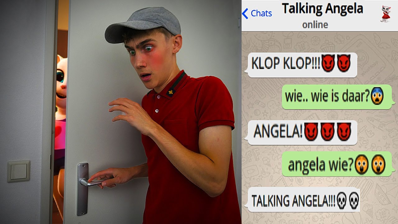 TALKING ANGELA STAAT VOOR MIJN DEUR!