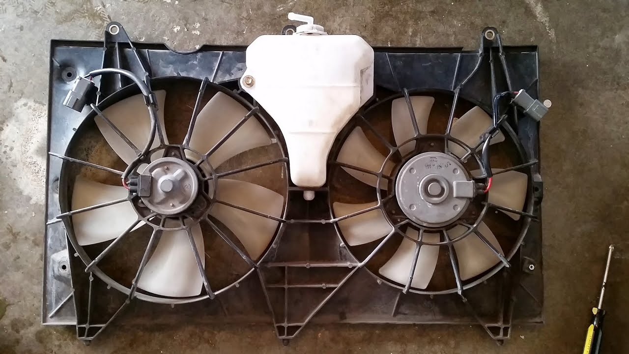 2003-2007 Accord Radiator/Condenser Fan Assembly Removal and Install (2.4L 4 cyl)