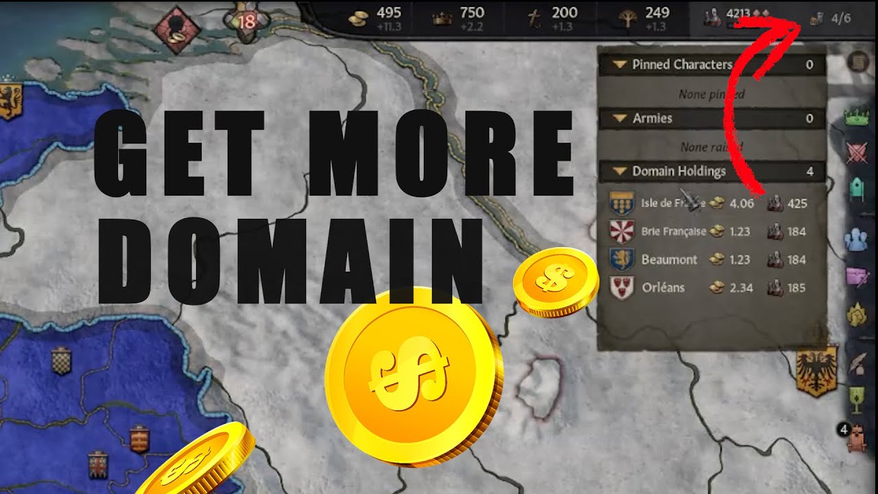 Как получить больше ДОМЕНОВ в Crusader Kings 3 (для новичков)