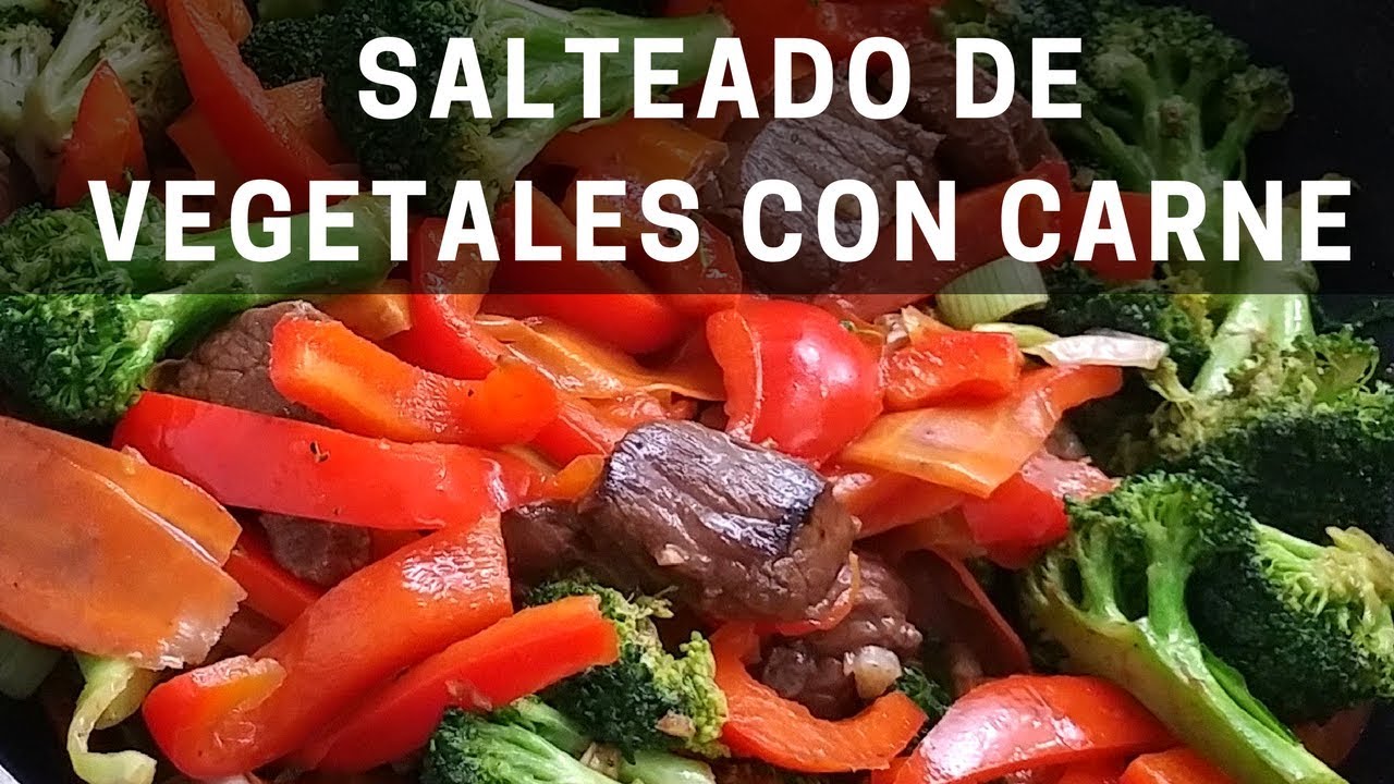 Salteado de verduras con carne | Como hacer un stir fry tipo chino en wok