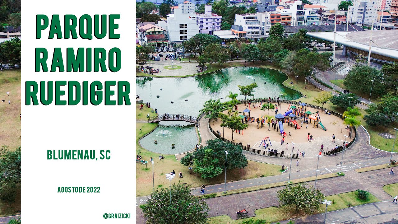 Parque Ramiro Ruediger - Blumenau, SC [Drone 4k]