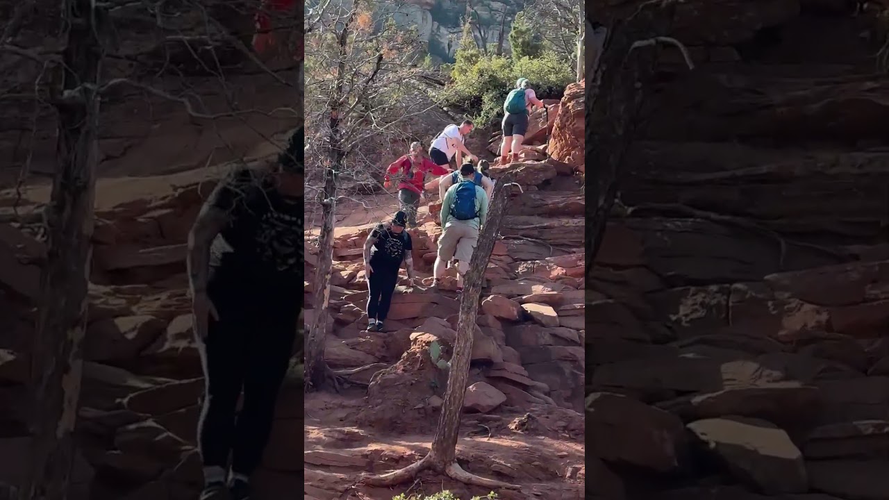 Expectation vs Reality at Devil's Bridge, Sedona, Arizona  