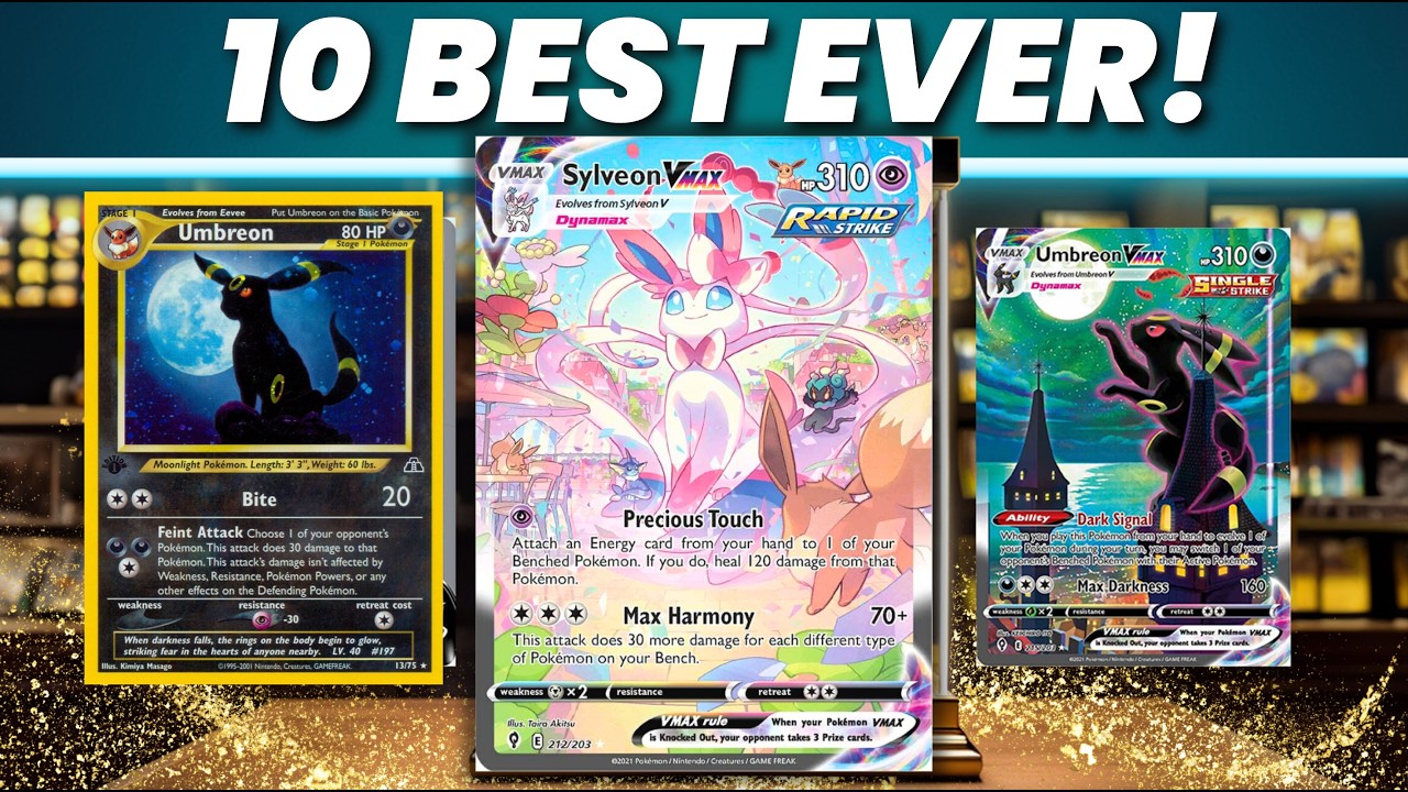10 BEST Eeveelution Cards OF ALL TIME!