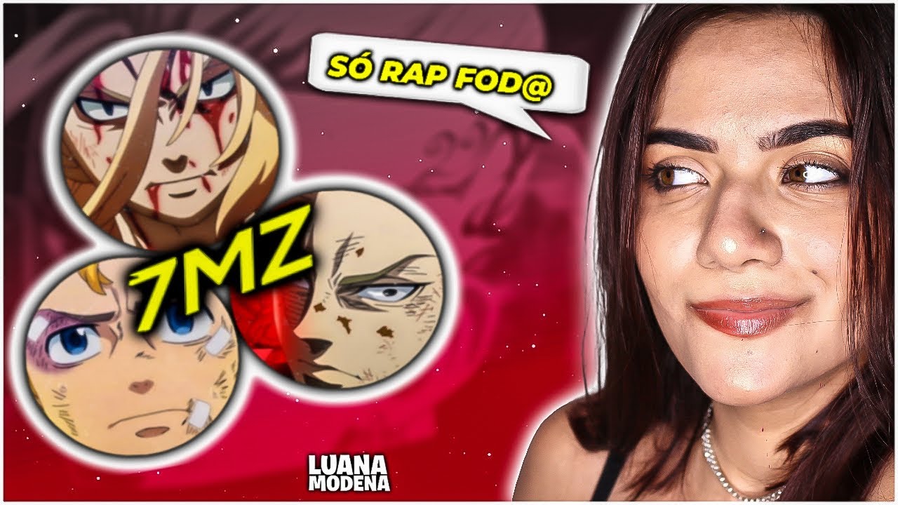 REACT 7 MINUTOZ - RAP DO TAKEMICHI, MIKEY E DRAKEN (Tokyo Revengers) | Luana Modena