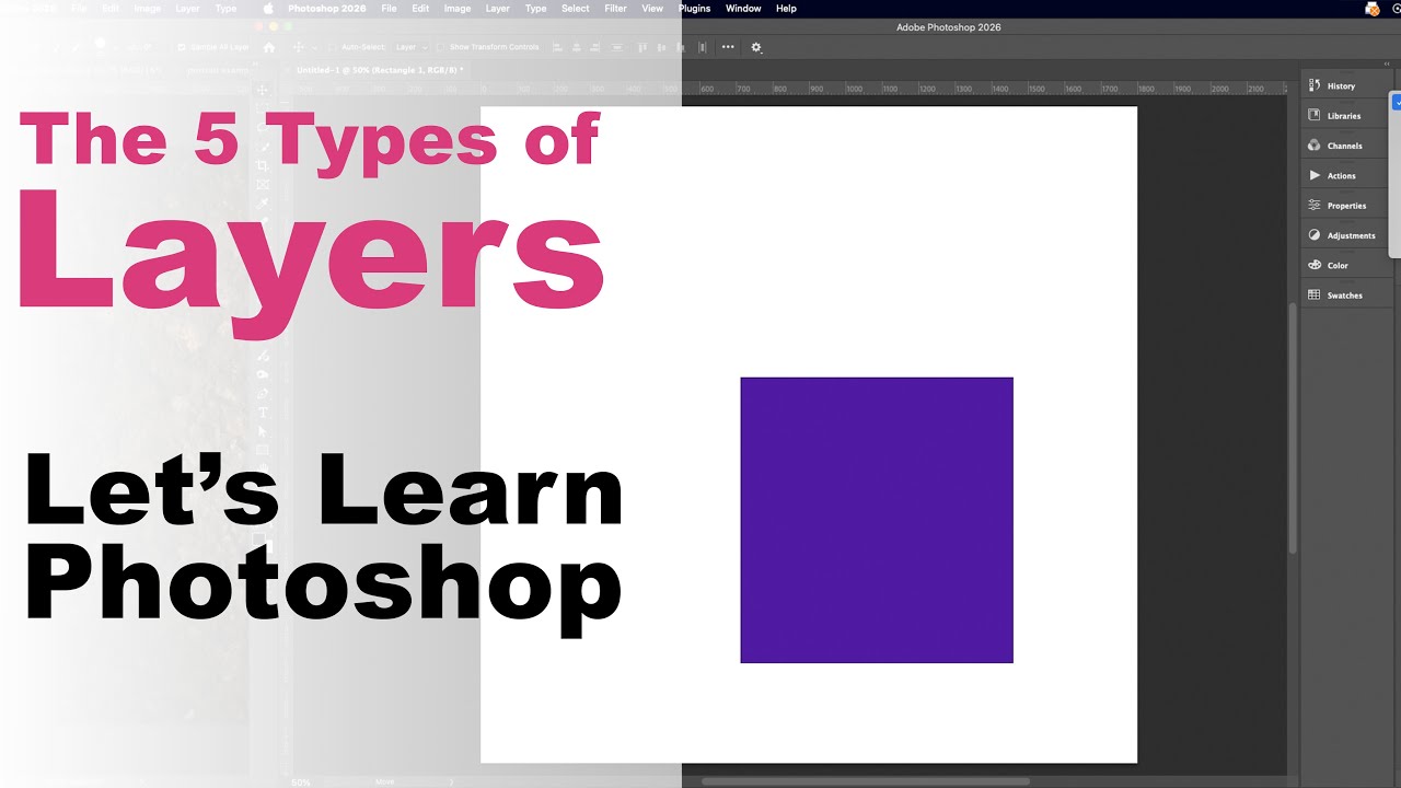5 типов слоев: давайте изучим Photoshop