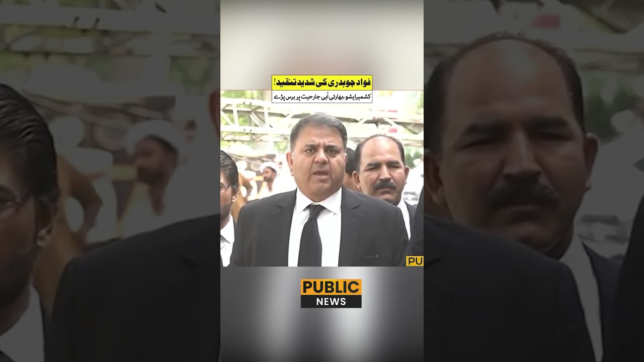 فواد چوہدری کی شدید تنقید!  #FawadChaudhry #Govt #AJK #india #PublicNews
