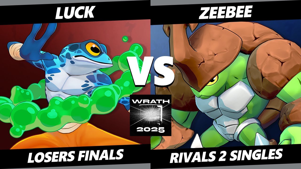 Wrath 2025 LOSERS FINALS - Luck (Ranno) Vs. ZeeBee (Kragg) Rivals of Aether II - RoA2