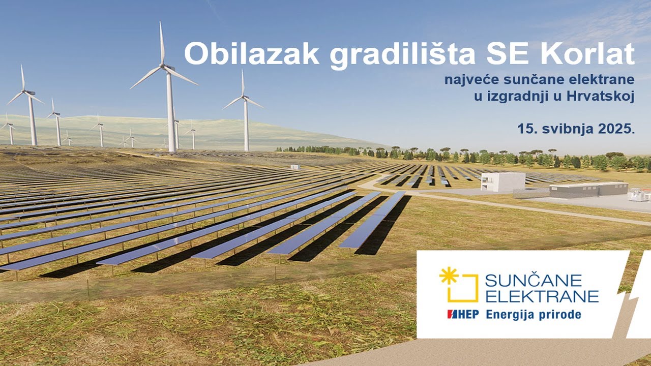 Obilazak gradilišta najveće hrvatske sunčane elektrane SE Korlat