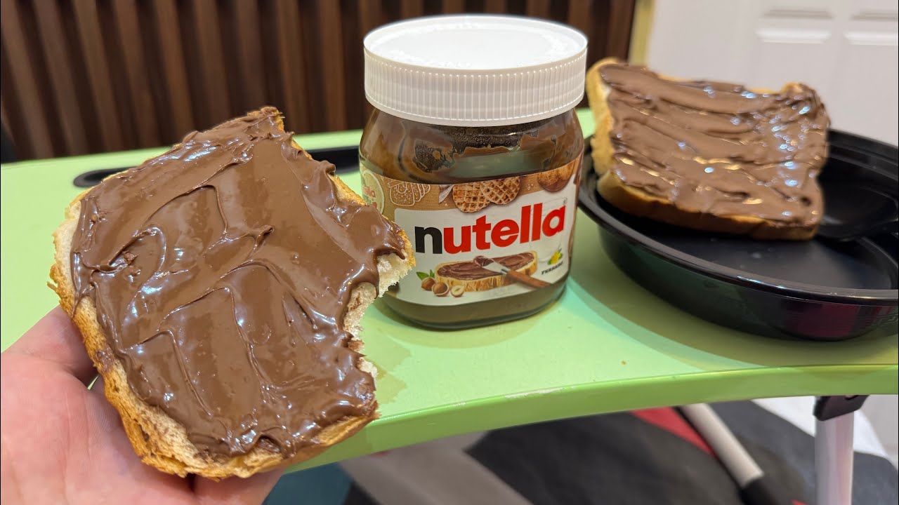 I spread Nutella on bread