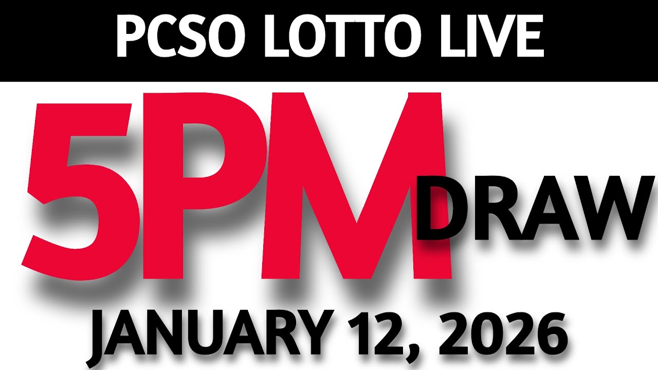 Lotto Result Today 5pm Draw January 12, 2026 Swertres Ez2  PCSO LIVE