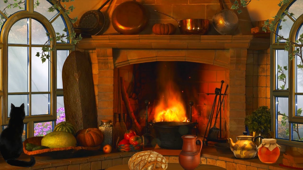 Forest Cabin Ambience. Beautiful Autumn Day in a Cozy Cabin. (Autumn Ambience) 🍂