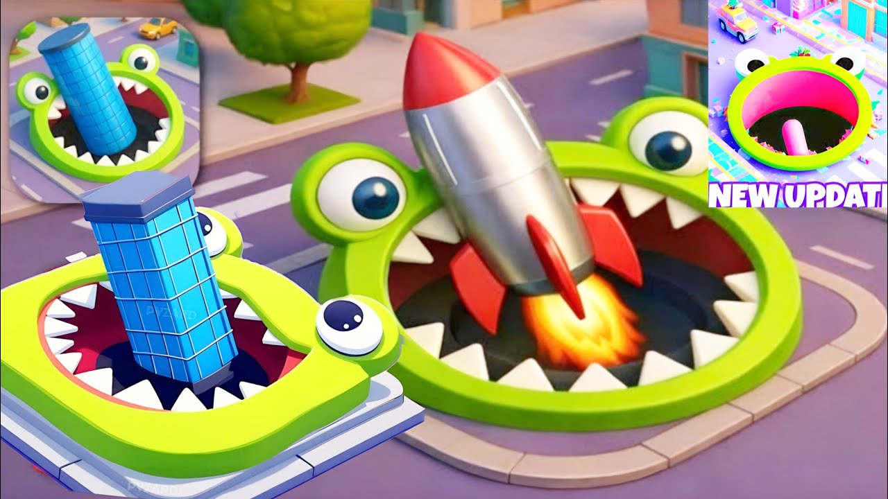 Hole.io Max Updates played & levels Unlocked Gameplay  