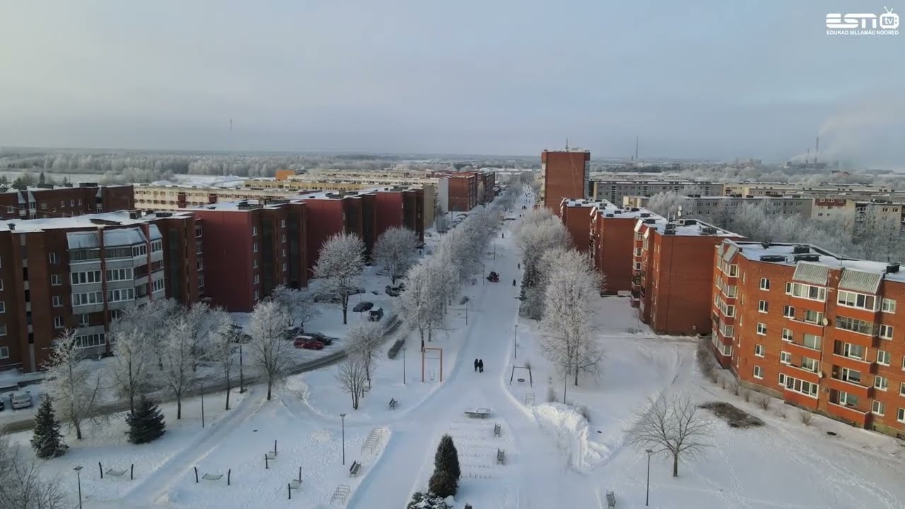 3.02.2022 Микрорайон Силламяэ   съёмки дрона