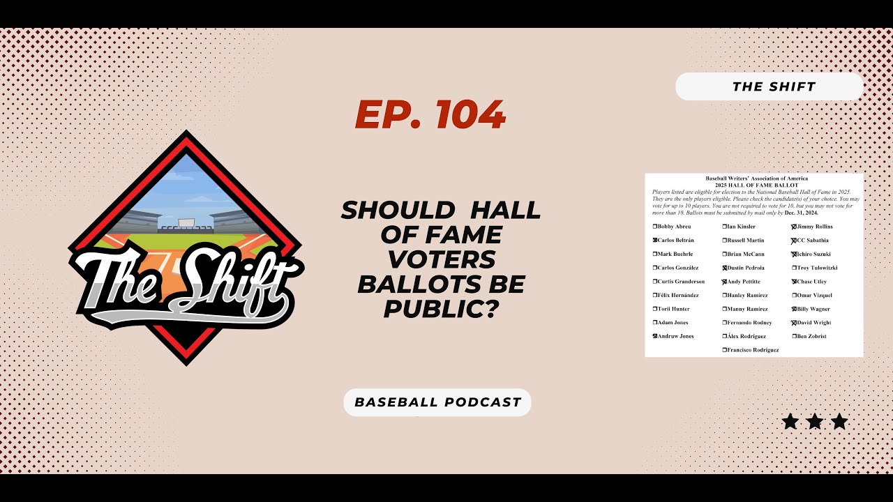 Should Hall of Fame voters ballots be public? | The Shift Ep. 104