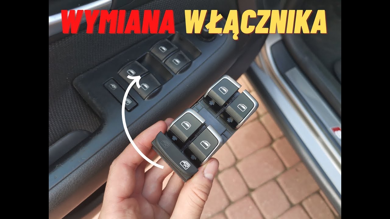 Wymiana przełącznika szyb i lusterek Audi A4 B6/B7