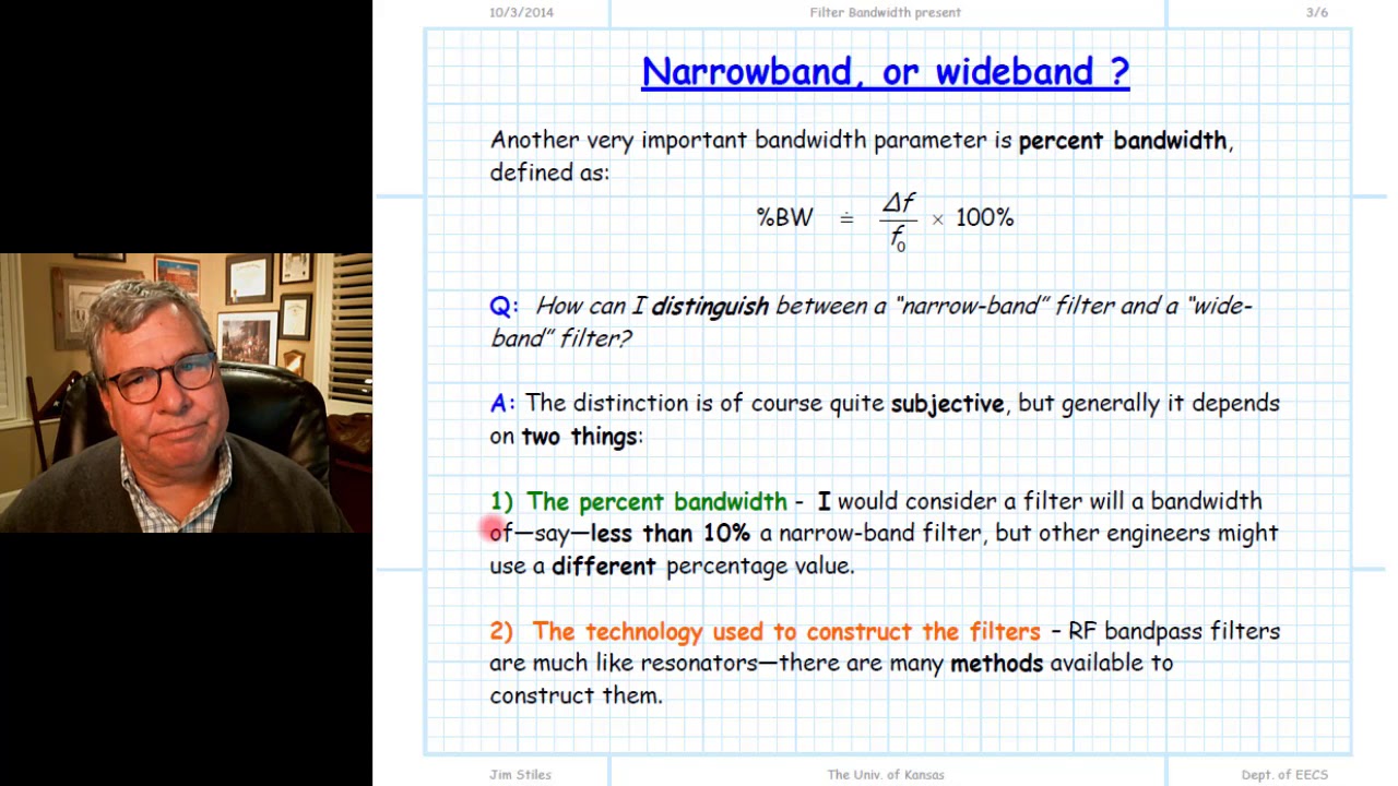 Filter Bandwidth