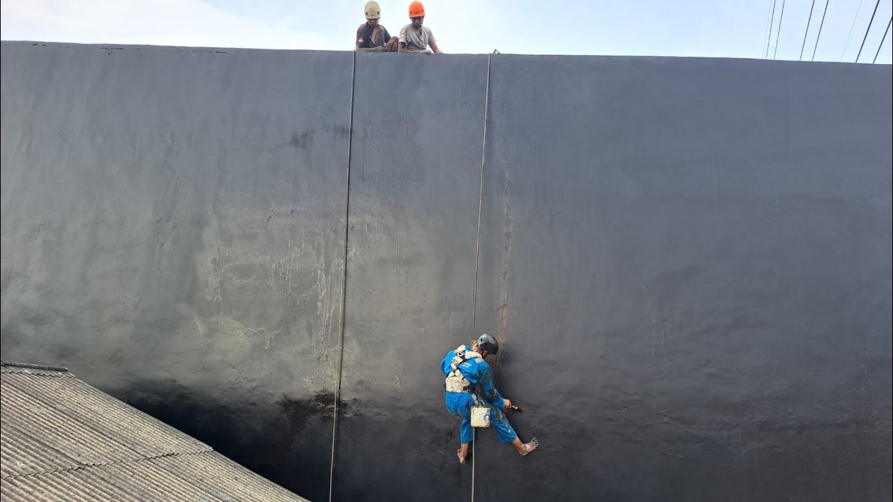 Spesialis Jasa Waterproofing Dinding Luar Gedung Ruko Kampus Perkantoran dll #jasawaterproofing #fyp
