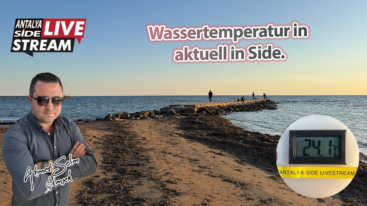 Wassertemperatur aktuell in Side.