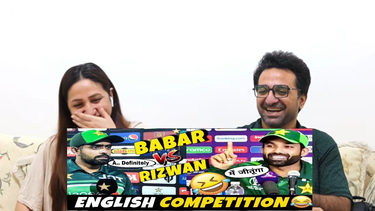 Pakistani Reacts to 😂BABAR VS RIZWAN FUNNY ENGLISH COMPETITION |🤣 PAKISTAN CRICKET TEAM 😂
