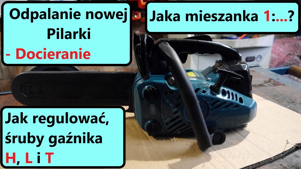 #rpgarażowo. Nowa pilarka spalinowa. Odpalanie. Jak docierać. Jak regulować gaźnik. Co sprawdzić.