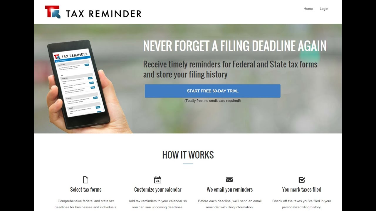 Tax Reminder - Getting Started