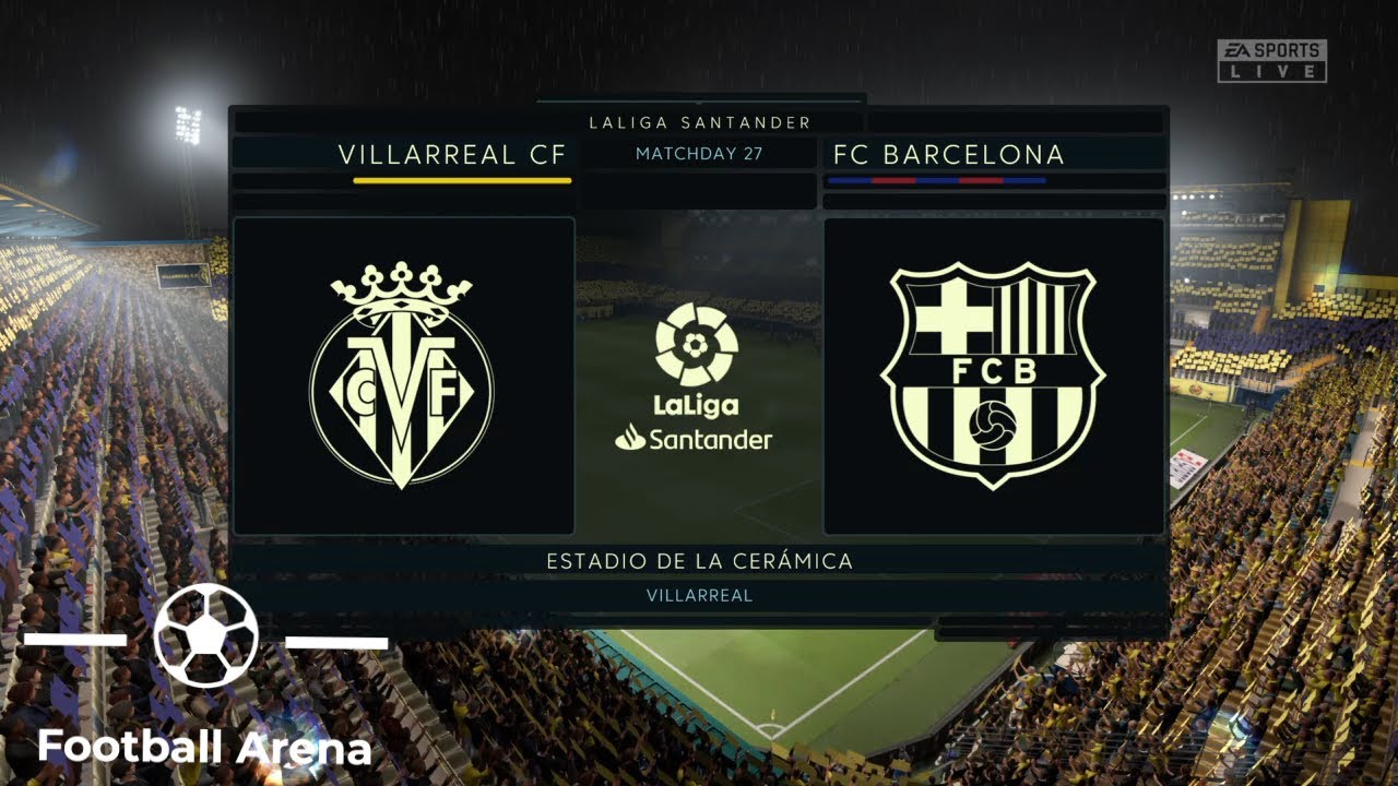 Villarreal CF vs FC Barcelona | La Liga Santander | FIFA 20 Simulation Match | PS4