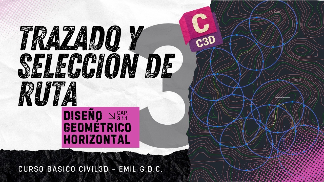 Tutorial Civil 3D: Trazado de Ruta Sinuosa con Pendiente Constante sobre Superficie Topográfica