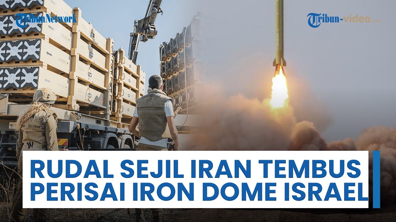 Rudal Sejil Iran Tembus Iron Dome Israel yang Tersimpan di Bawah Tanah, Kecepatan 17 Ribu Km per Jam
