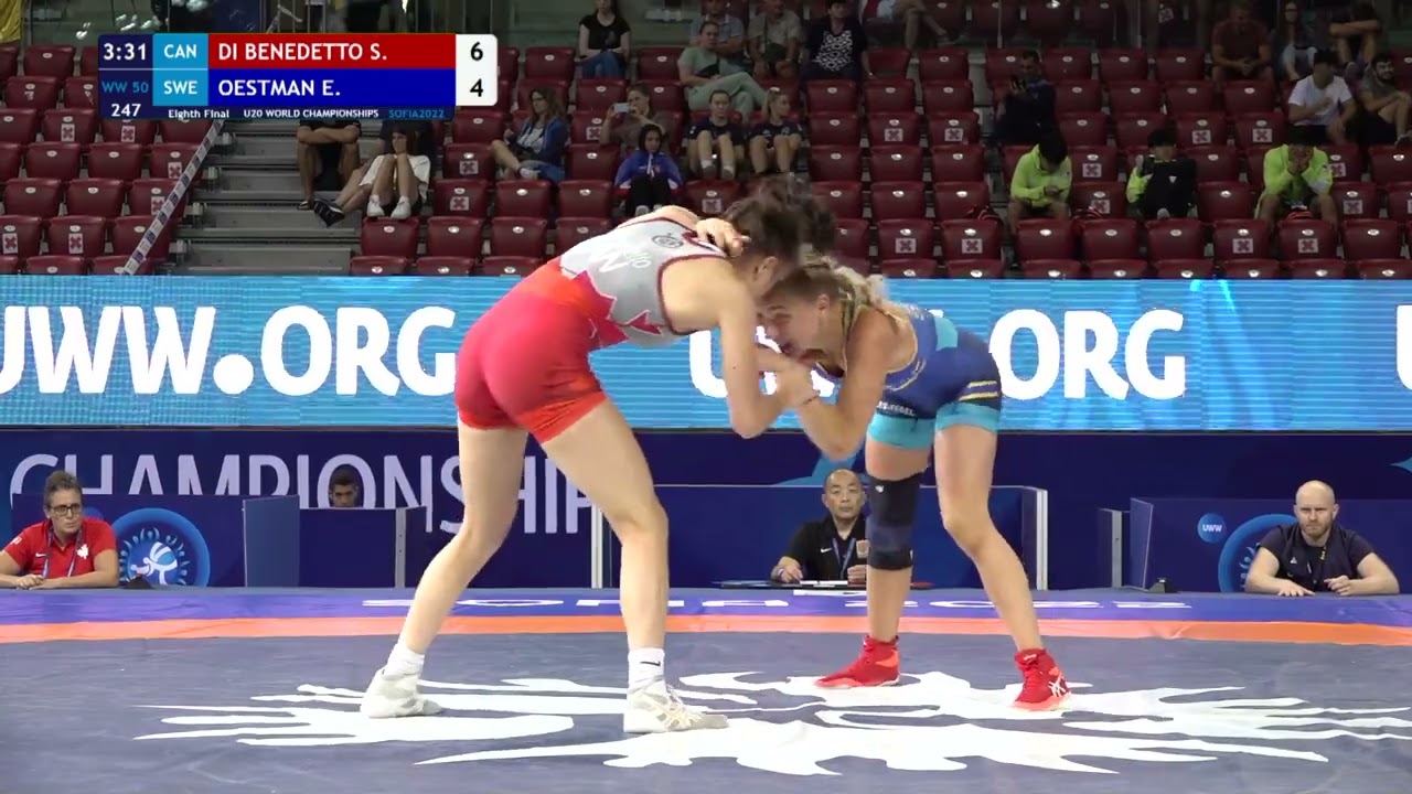 1/8 WW - 50 kg: S. DI BENEDETTO (CAN) v. E. OESTMAN (SWE)
