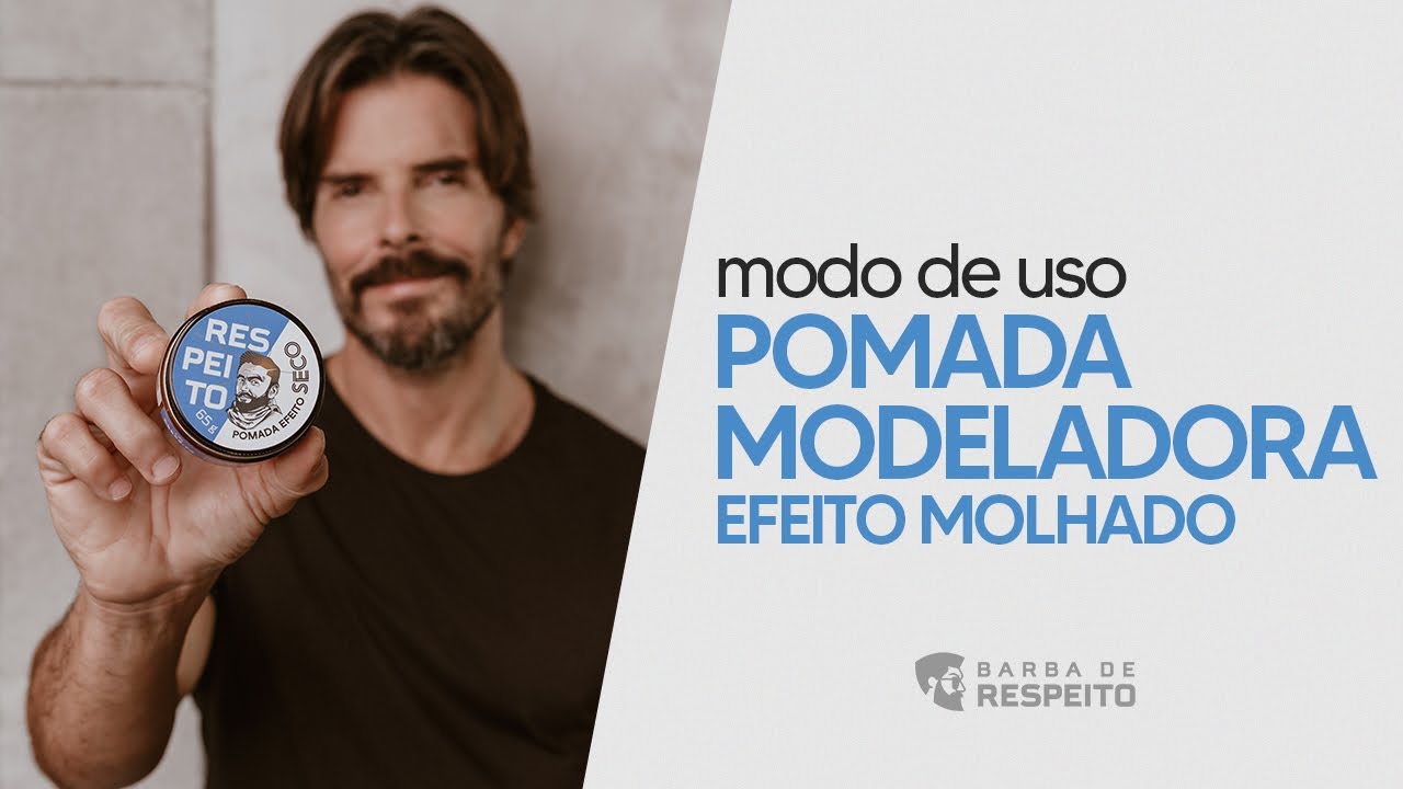 Modo de uso POMADA MODELADORA EFEITO MOLHADO Barba de Respeito