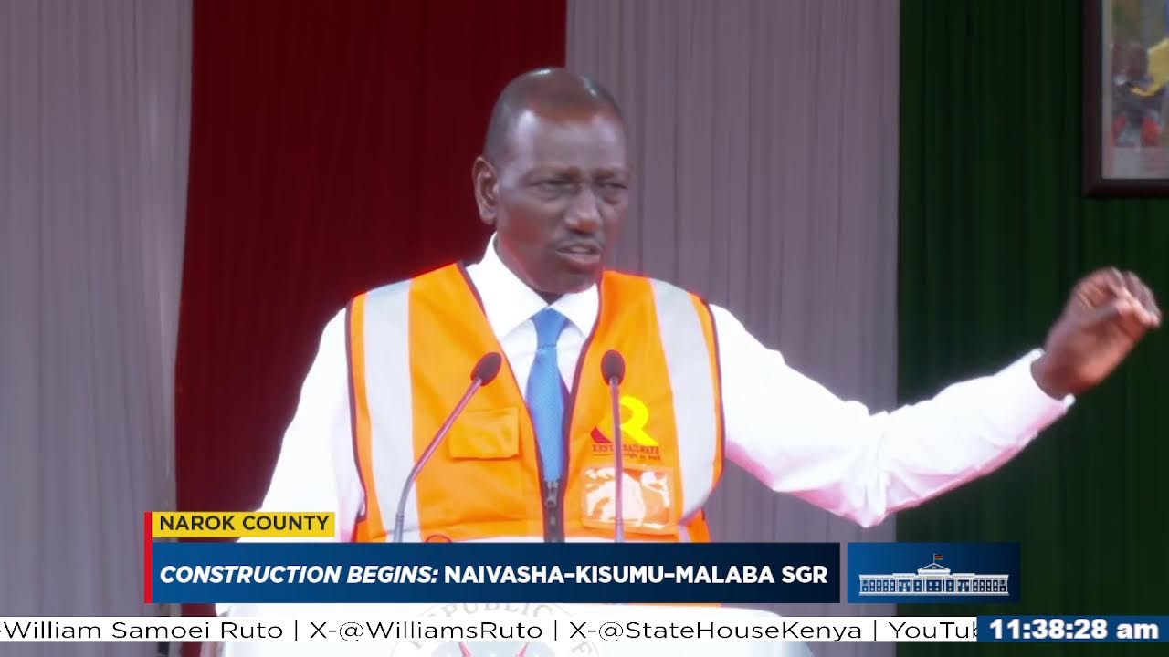 Launch of the Construction of Naivasha-Kisumu-Malaba Standard Gauge Railway Project, Narok County
