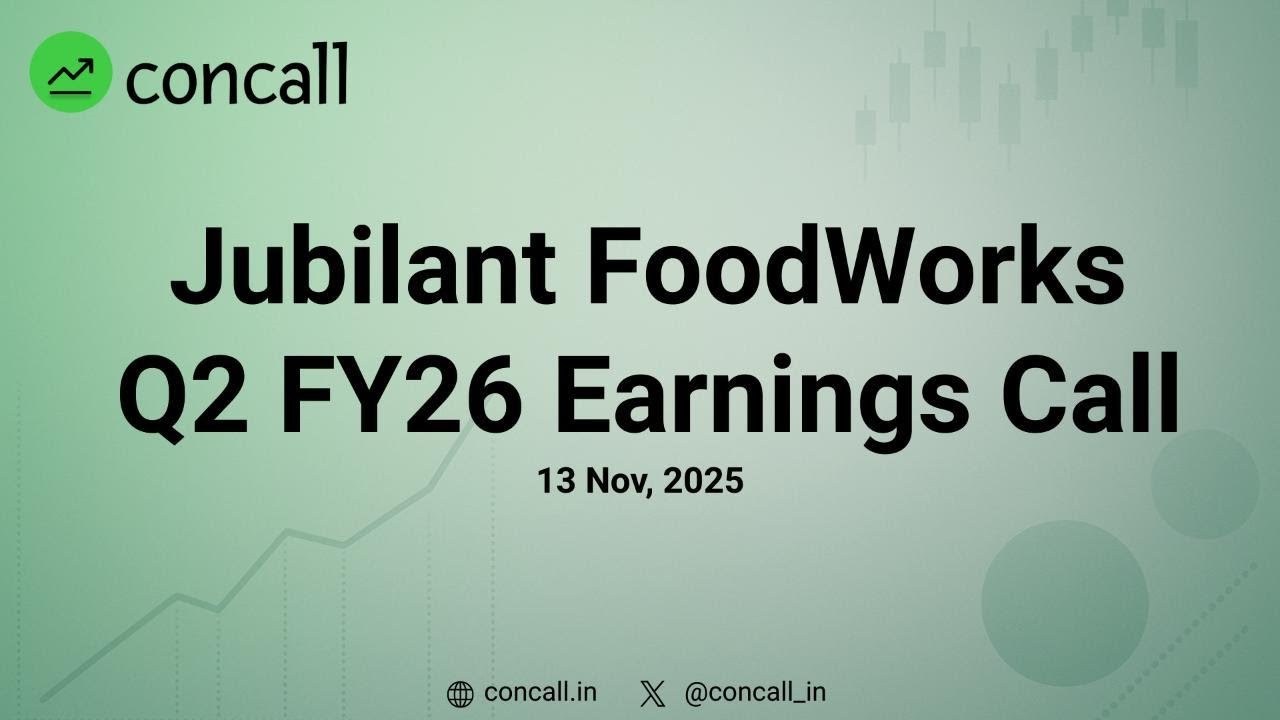 Jubilant FoodWorks Q2 FY26 Earnings Conference Call | Concall.in