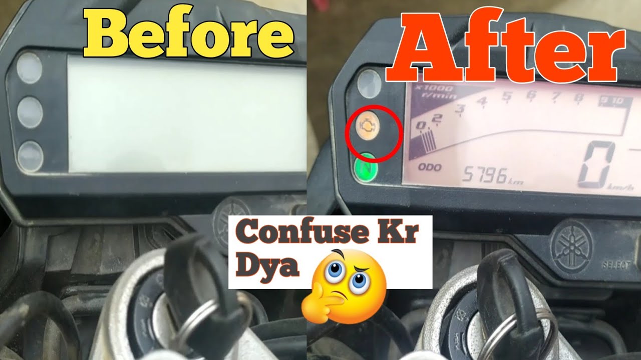 yamaha fz check engine light ||  battery Problem Solution ||