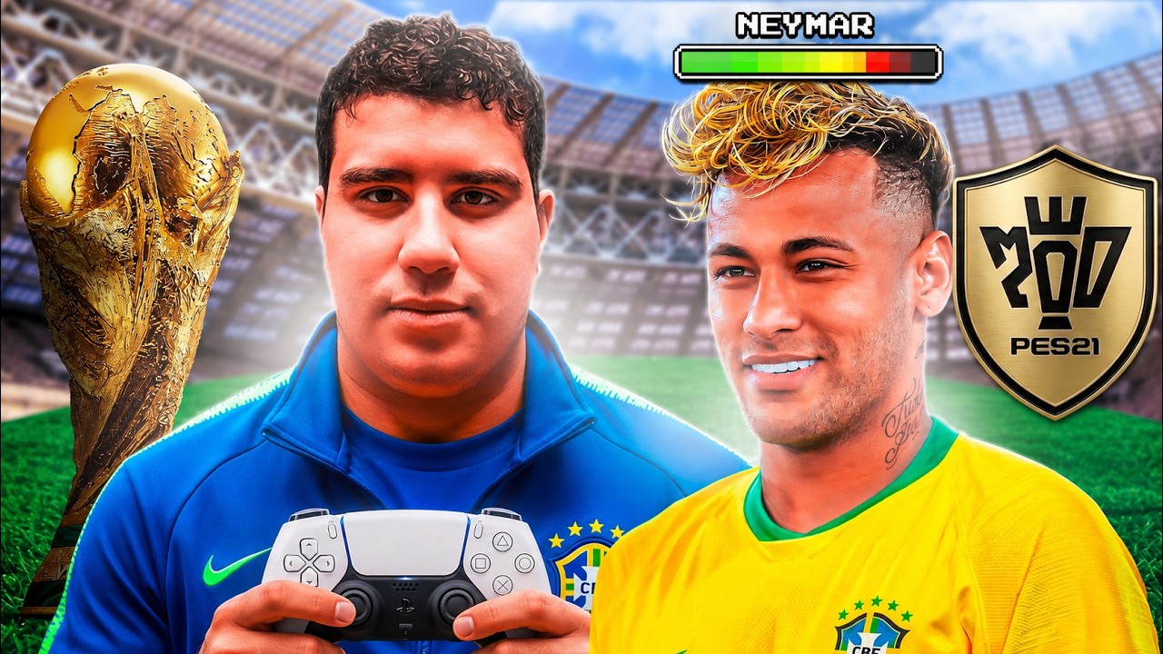 VOLTEI 8 anos e JOGUEI a COPA DO MUNDO 2018 com o NEYMAR 🏆🇧🇷