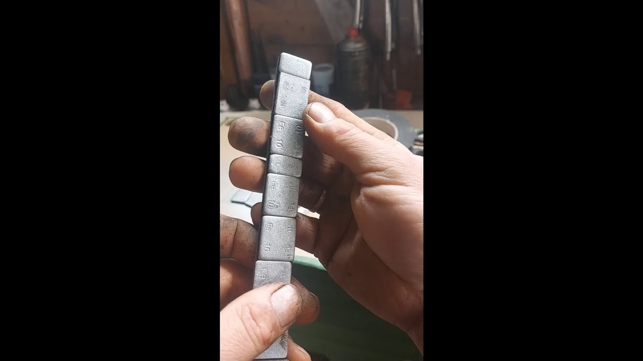 Old wheel balance weights recycling, reuse