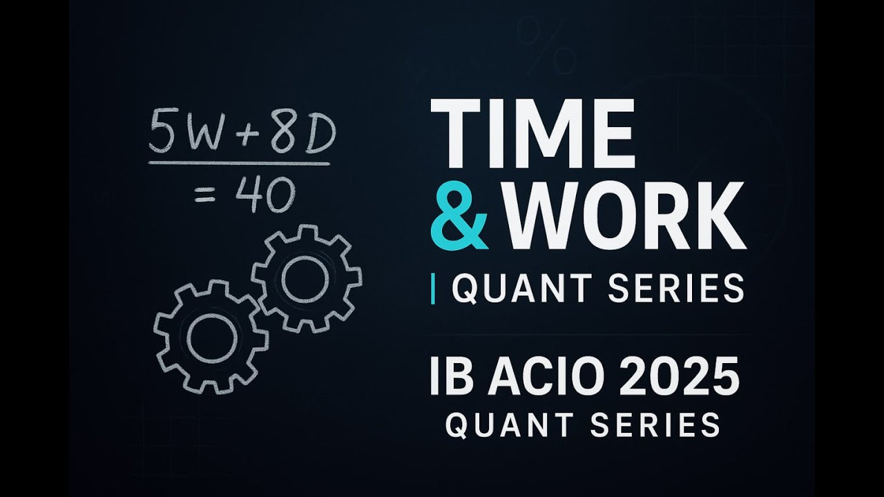 IB ACIO 2025: TIME AND WORK ONE SHOT