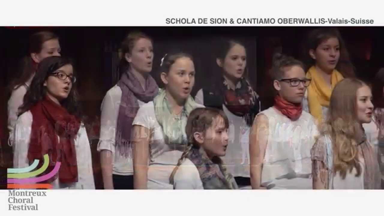HD 1080 51th Montreux Choral Festival 2nd Price Childs SCHOLA DE SION & CANTIAMO OBERWALLIS Valais