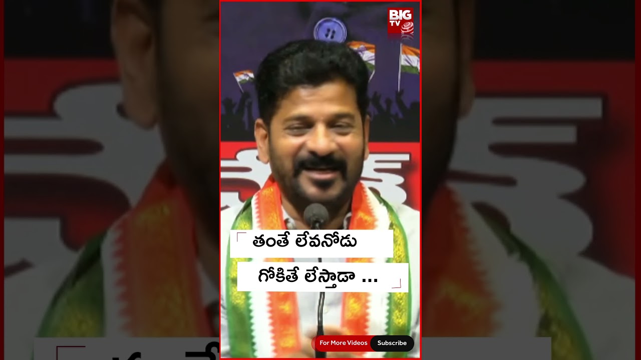 Revanth Reddy Comments On KCR || తంతే లేవనోడు గోకితే లేస్తాడా || BIG TV LIVE