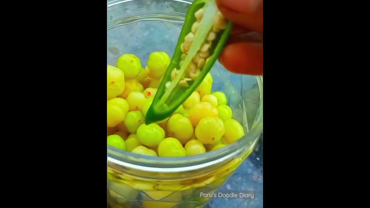 salted Gooseberry Recipe 😋 full video in my channel