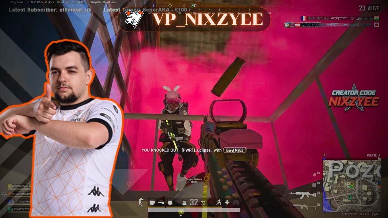 VP_NIXZYEE#9 | 15 KILLS Miramar | FPP SQUAD RANKED | PUBG Pro-Player