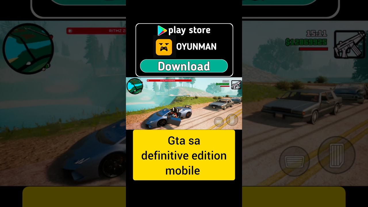 GTA SA Definitive Edition Mobile (Android/iOS) NEW CLEO MOD Menu Cheat - 4K GFX Graphics