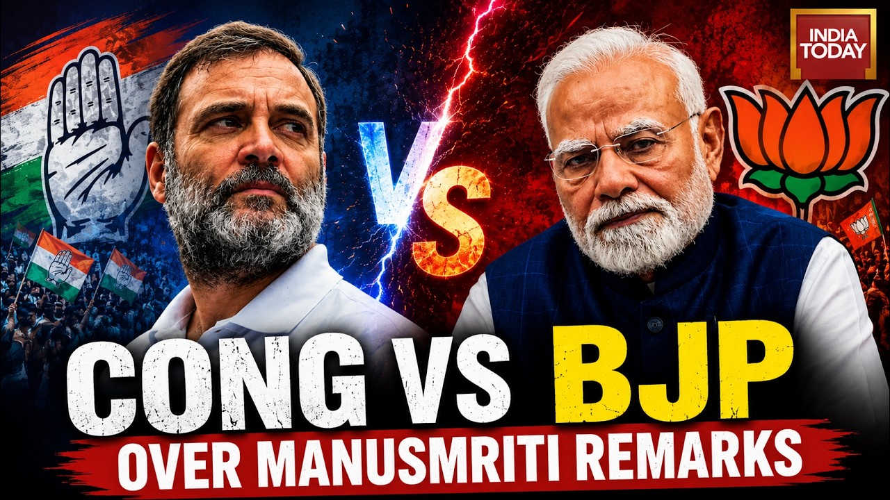 Rahul Gandhi vs PM Modi LIVE: Manusmriti Remarks Trigger Political Showdown | BJP Vs Congress