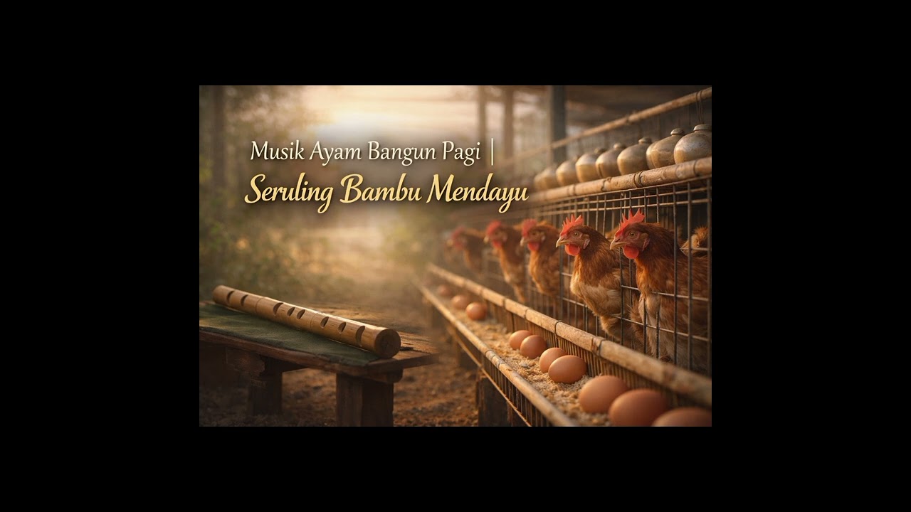 Musik Ayam Bangun Pagi Seruling Bambu Mendayu 