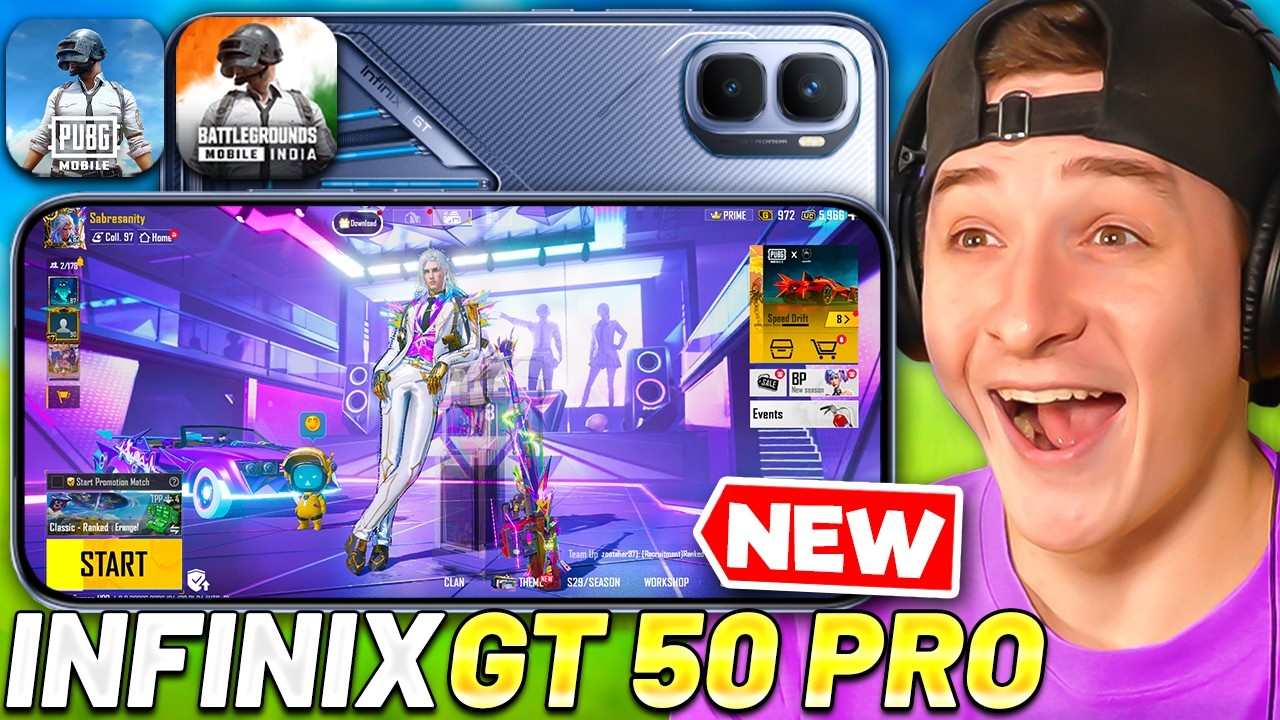 ЛУЧШИЙ СМАРТФОН С 120 FPS ДЛЯ PUBG MOBILE ⚡ РАСПАКОВКА INFINIX GT 50 PRO