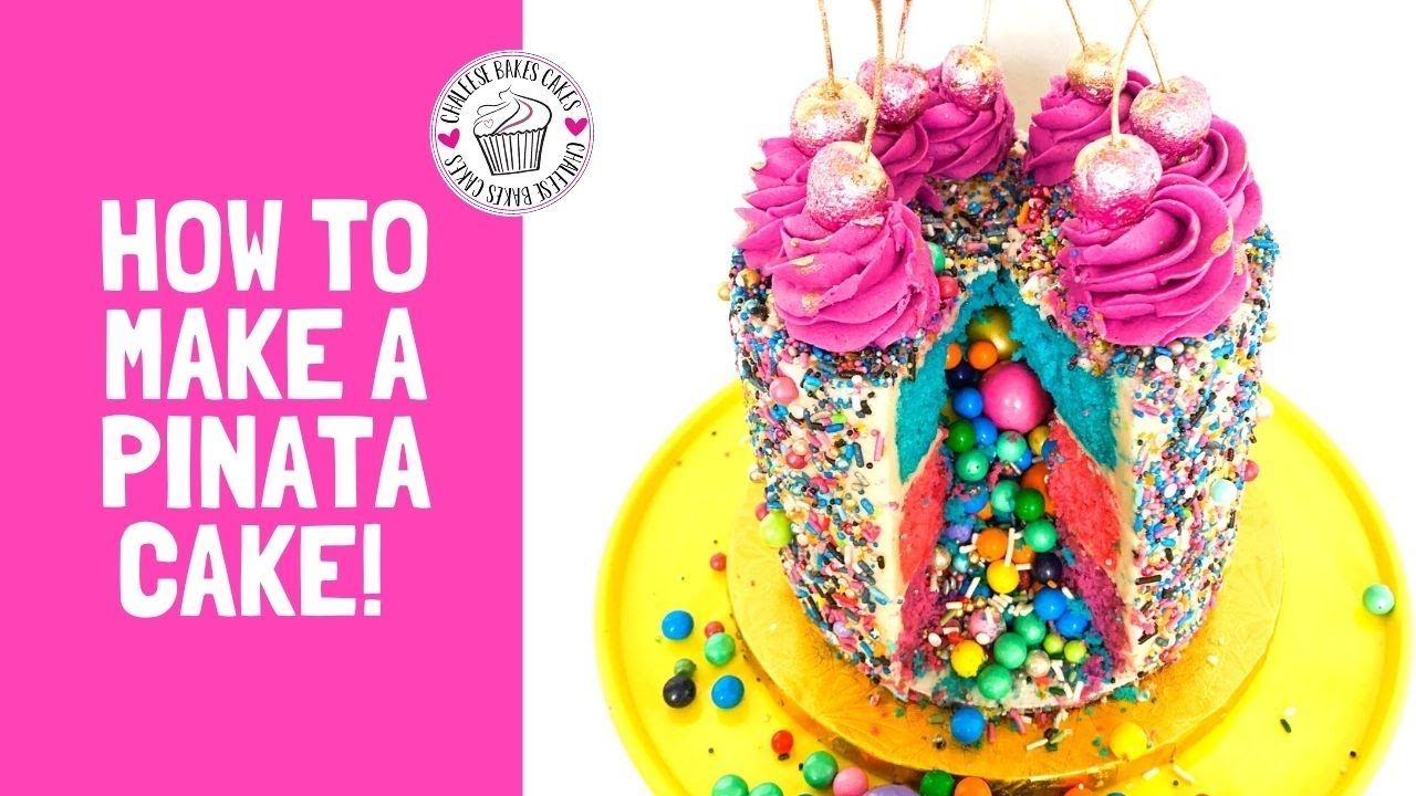 HOW TO MAKE a PINATA CAKE | We're also ROLLING this CAKE IN SPRINKLES! It's a SPRINKLE EXPLOSION!