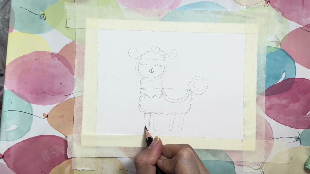 Easy & cute drawing of little sheep in 3minutes #drawing #howtodraw #drawingtutorial @maylittleworld