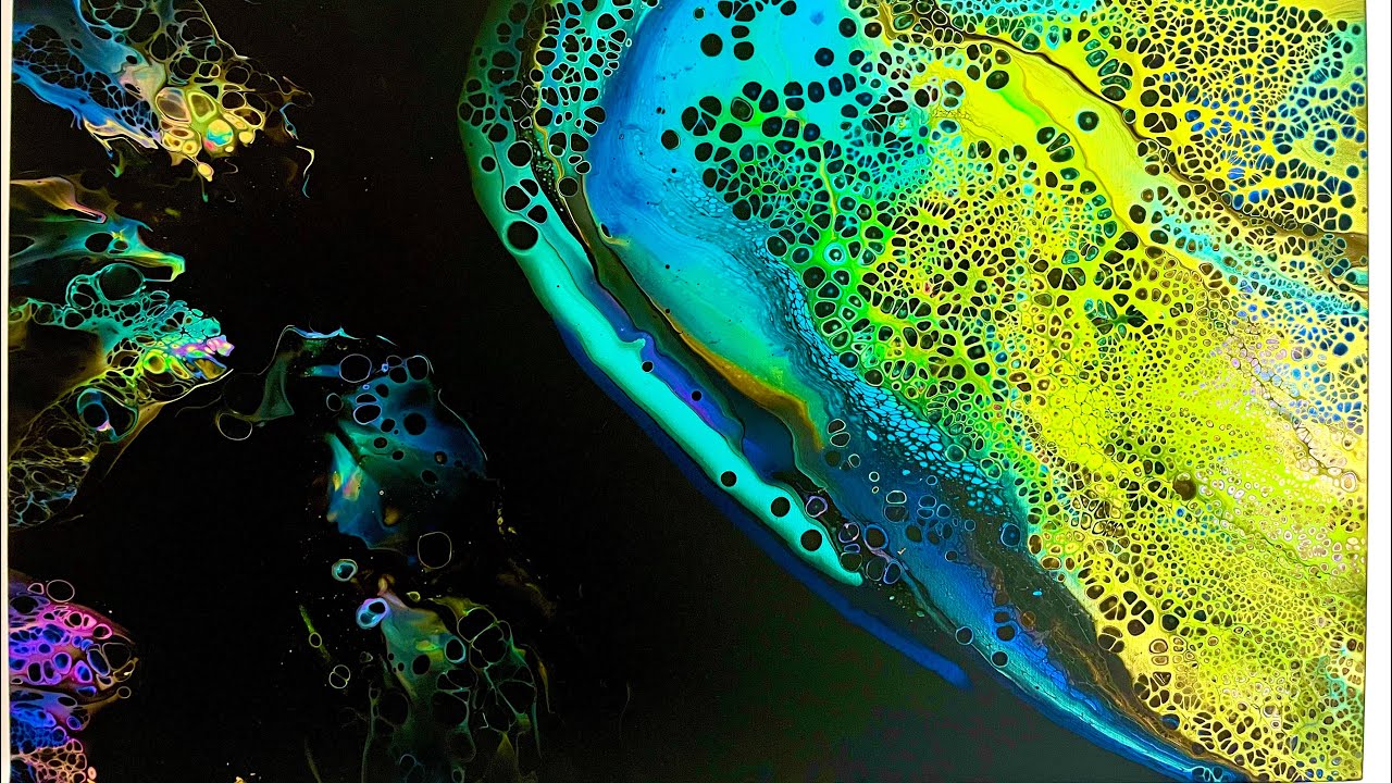 2 Acrylic Pouring Techniques Beginners LOVE!