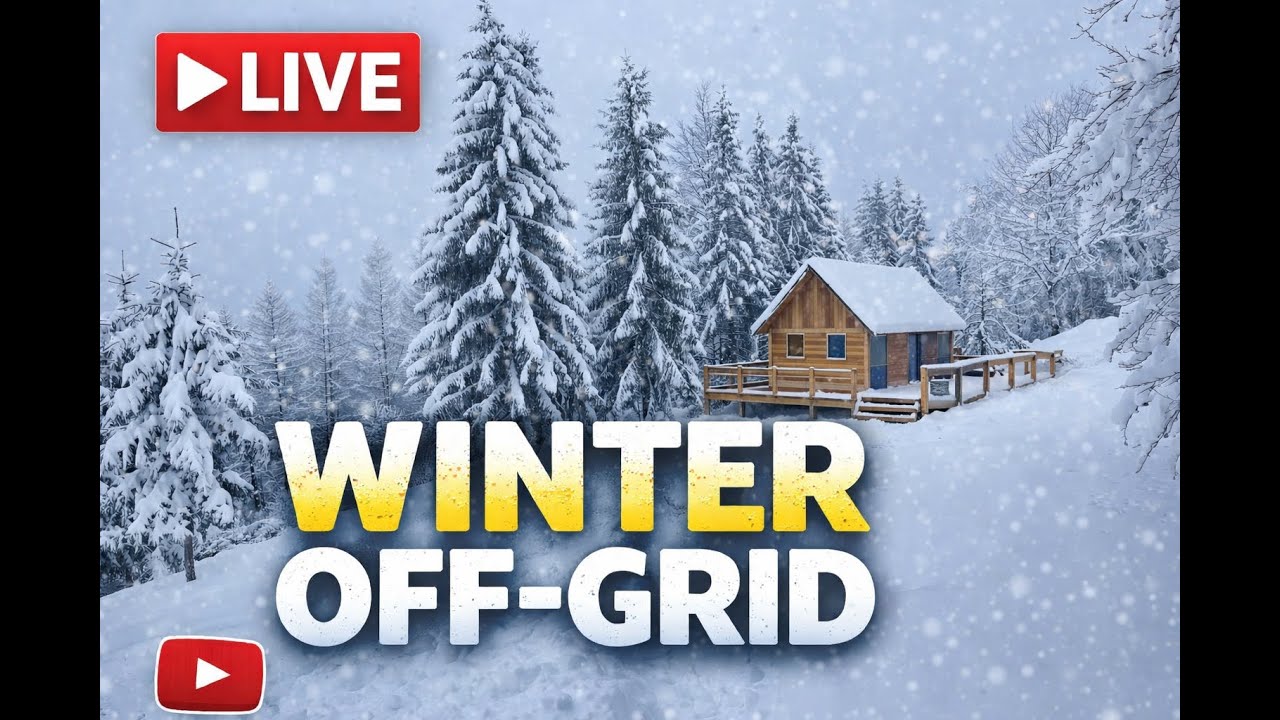 Life Off-Grid in Winter | Building & Working in Deep Snow