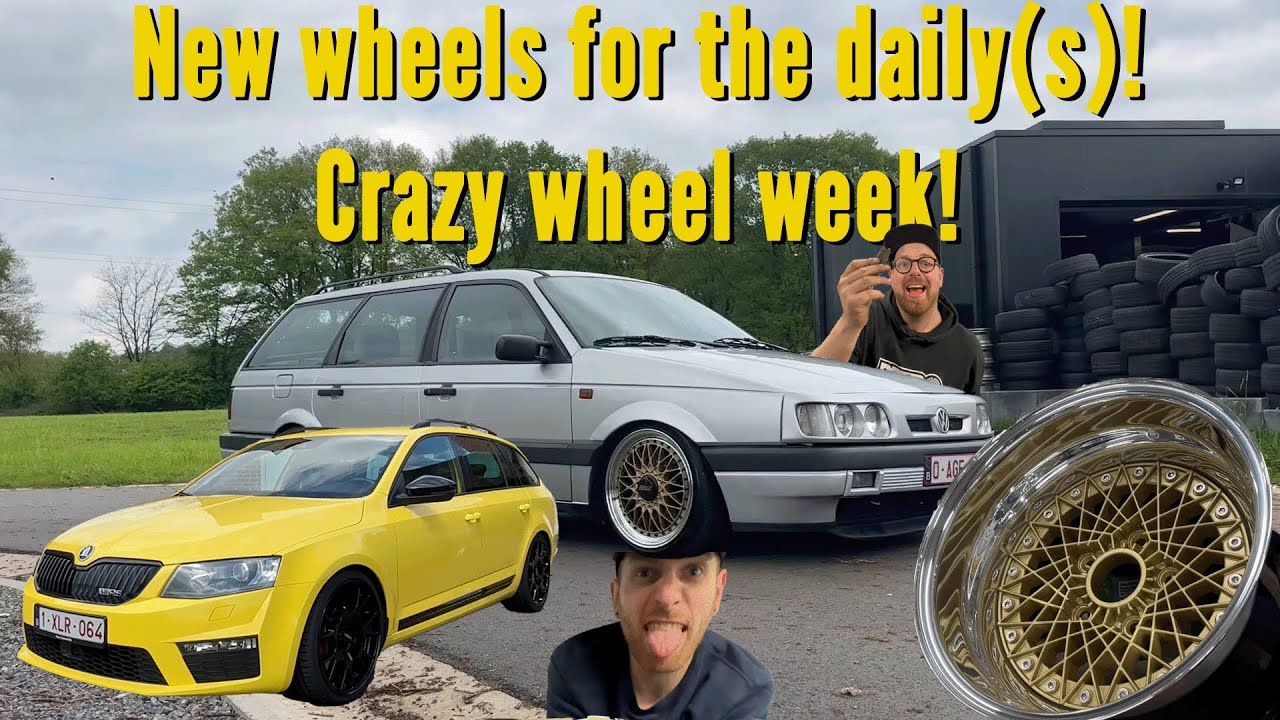 New wheels for the daily(s)! Vw Passat 35i & Skoda Vrs | Crazy wheel week! | BBS Super RS | EPSILON
